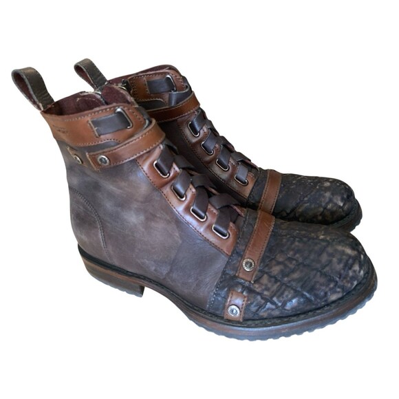 Cuadra Men\'s Urban Woven  Leather Round Toe  Cowboy Boot Size‎ 8 main image 8